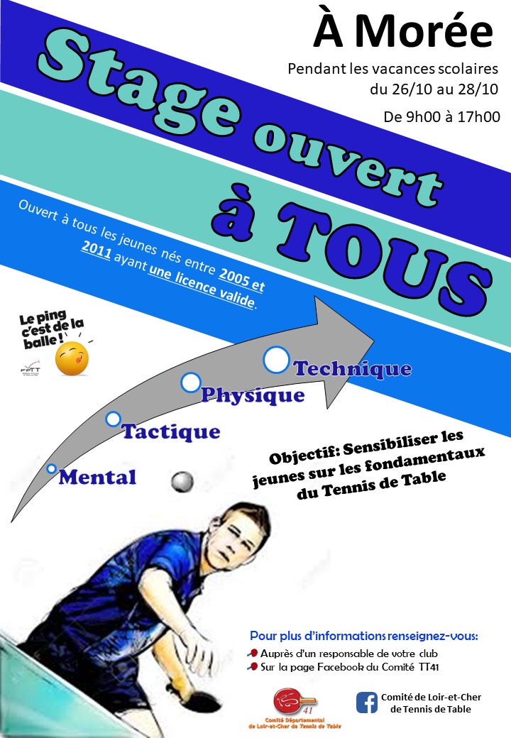 Affiche Stage ouvert a tous 2020-2021 moree