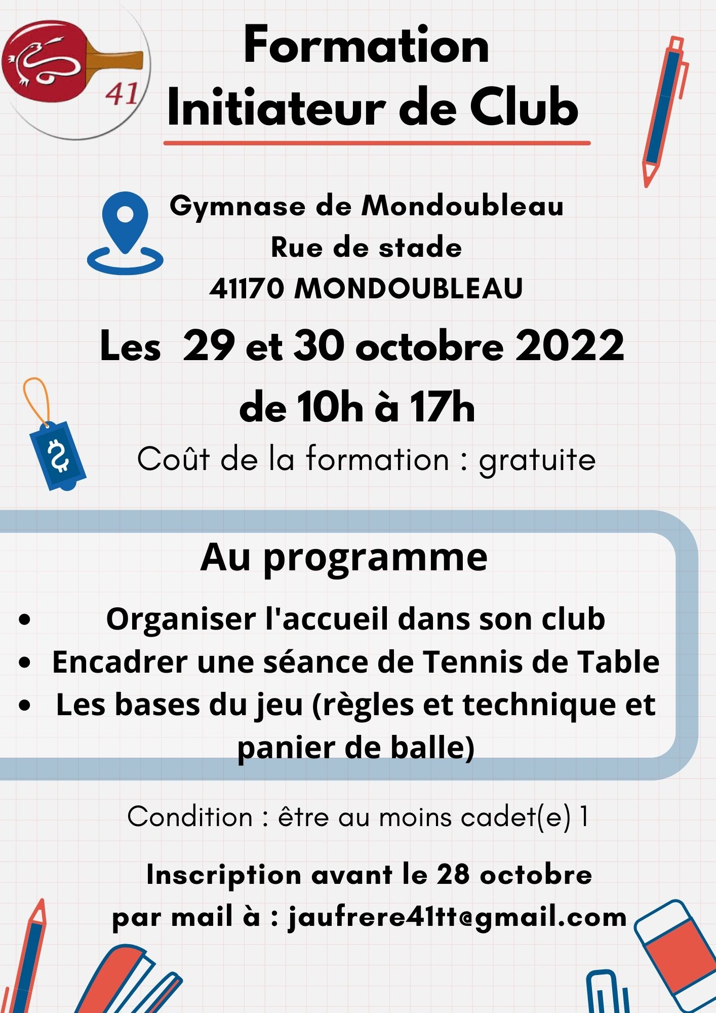 Formation Initiateur de club